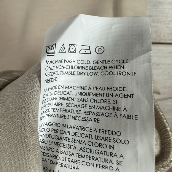 Club Monaco Sheath Dress Womens Size 2 Beige Sleeveless Round Neck NWT - Picture 12 of 13